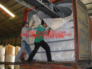 China Conveyor belt loading PP Woven Container Liner Bag For foods like soybean , malt ,corn,  rice,grain, wheat, barley supplier