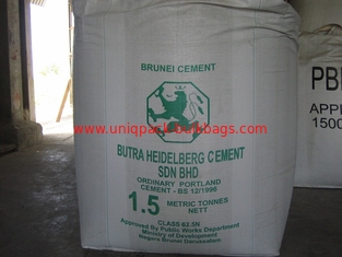 China Tubular 1.5 Ton Bulk Bags for cement supplier