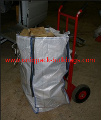 China Barrow Fabric Industrial Bulk Bags , Wood Pellets  U panel big bag with 4 loops supplier