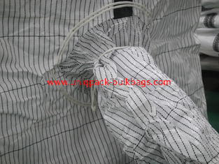 China PP woven fabric Type D FIBC bags , U panel jumbo bags for packaging sensitive powder supplier