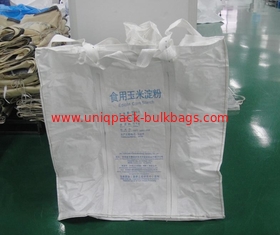 China pp Woven Flexible Food grade FIBC Bulk Bag for packaging Corn starch / flour supplier