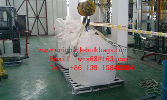 China Flexible one Ton PP woven plastic Jumbo bag , Type A food storage big bags supplier